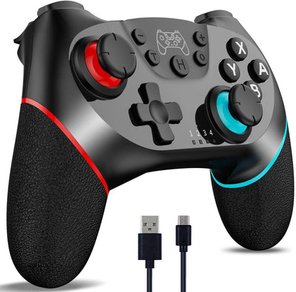 Trådlös Switch-kontroller med Hall-effektjoysticks och turbofunktion – Nexora