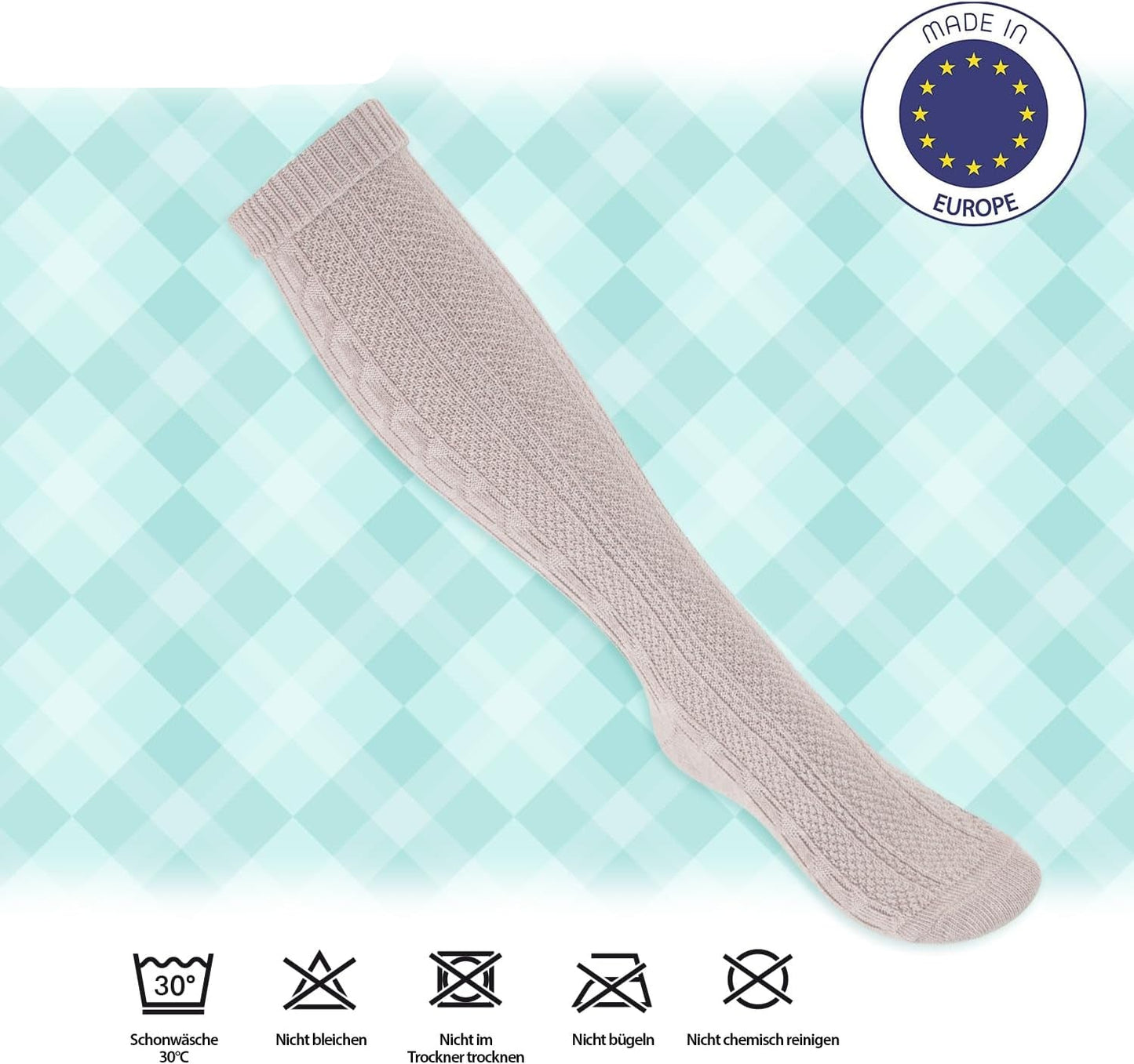 Trachtenstrumpor i 2-pack – AlpenGlück Oktoberfest 2026