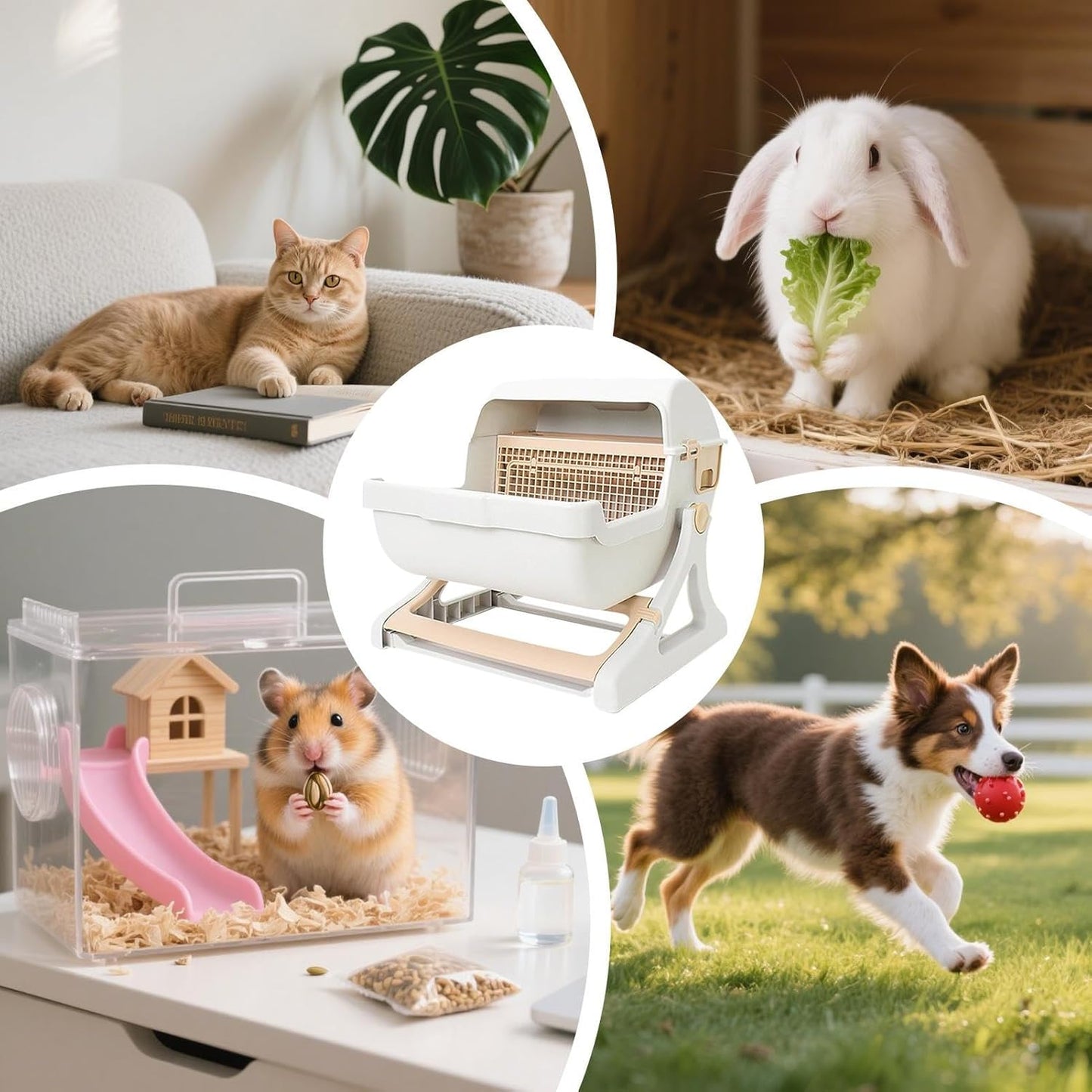 Automatisk luktfri kattlåda med öppen design – Felvora