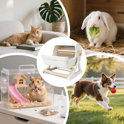Automatisk luktfri kattlåda med öppen design – Felvora