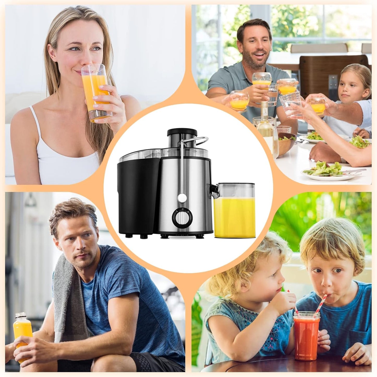 Kallpressad juicepress med 3 hastigheter – JuicePro
