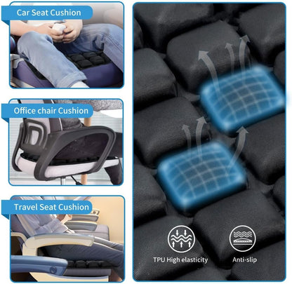 Uppblåsbart resekudde med ergonomisk tryckavlastning – AirComfort