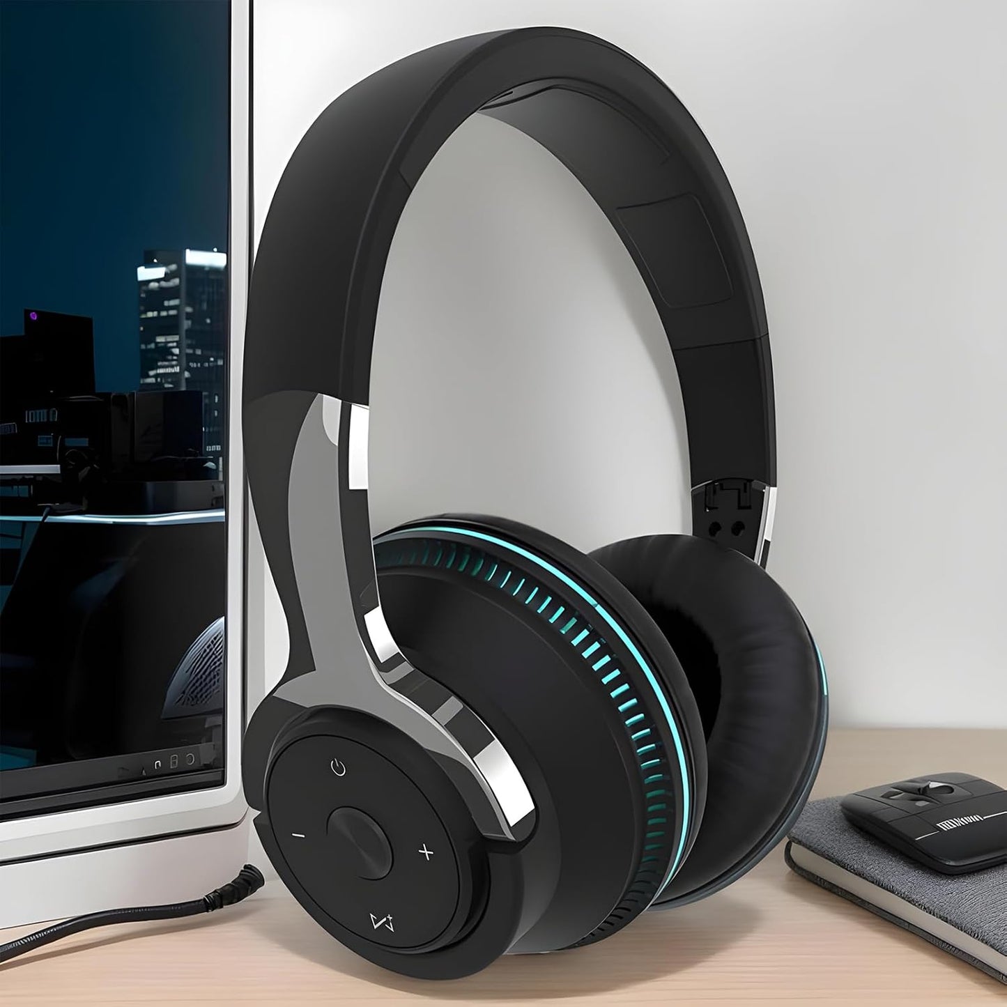 Vikbart trådlöst headset med RGB-belysning – Sonvix (1+1 GRATIS)