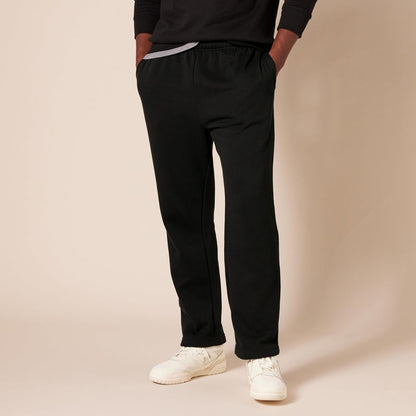 Schwarze Jogginghose Herren, bequem, elastischer Bund, Freizeitmode, Sportbekleidung.