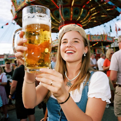 Edelweiss smyckeset med pärlor – TrachtenZauber Oktoberfest 2026