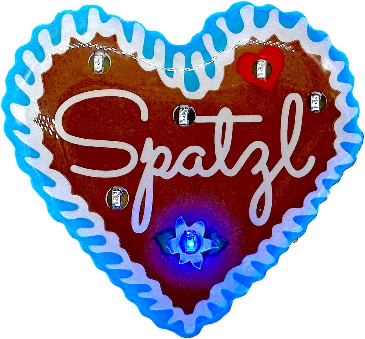 LED-pins med pepparkakshjärtor (4-pack) – HerzGaudi Oktoberfest 2026