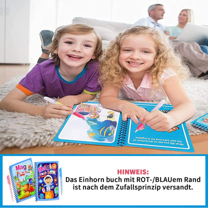 Set med 4 återanvändbara akvarellböcker - AquaColor-böcker