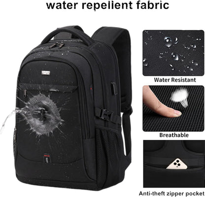 Vattentät laptop- och reseryggsäck med organiserade fack