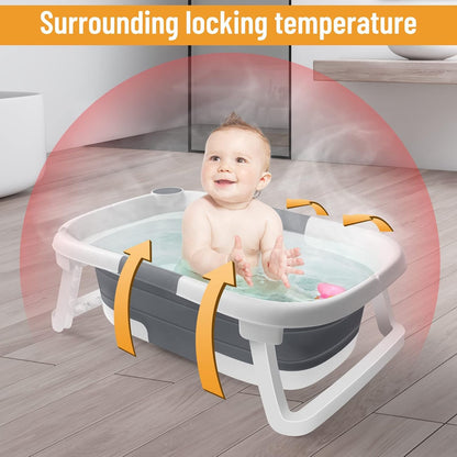 Hopfällbart babybadkar med nät – BathNest