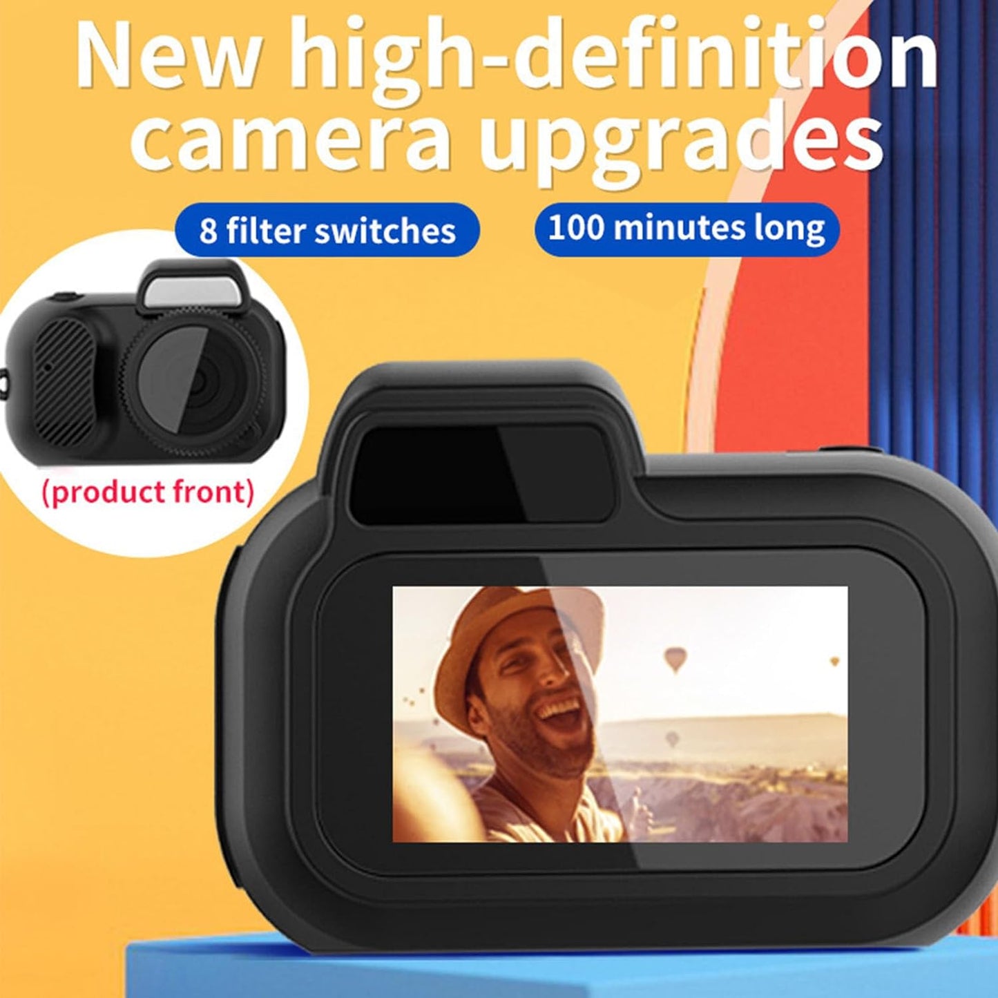 Mini-digitalkamera 1080P med färgskärm och 100 minuters batteritid – Lurevo (1+1 GRATIS)