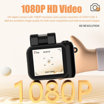 Mini-nyckelringsdigitalkamera med 1080p-video och retrodesign – Rivoma
