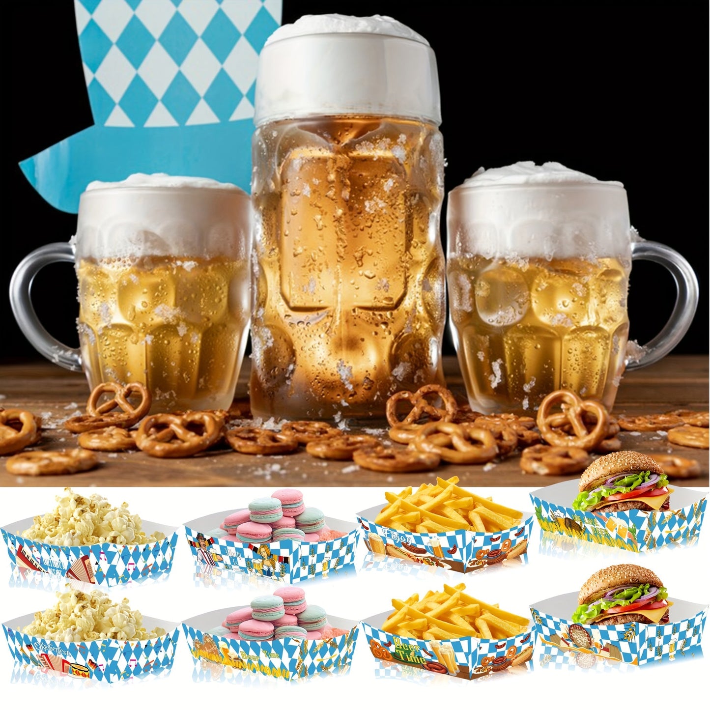 Oktoberfest – set med pappersskålar för snacks (2×24 stycken) – WiesnSnack Oktoberfest 2026