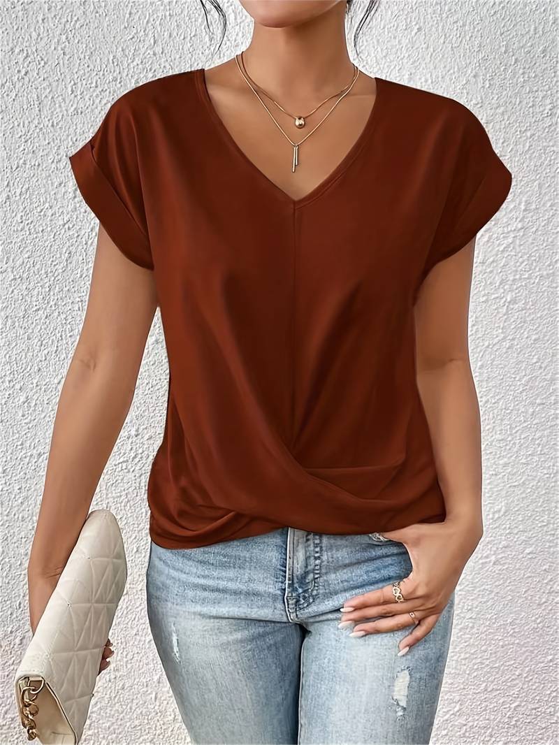 Kortärmad dam T-shirt – Romy höstkollektion