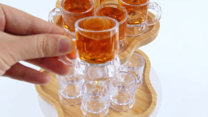 30 stycken klara plast miniölkrus – MiniKrug30 Oktoberfest 2026