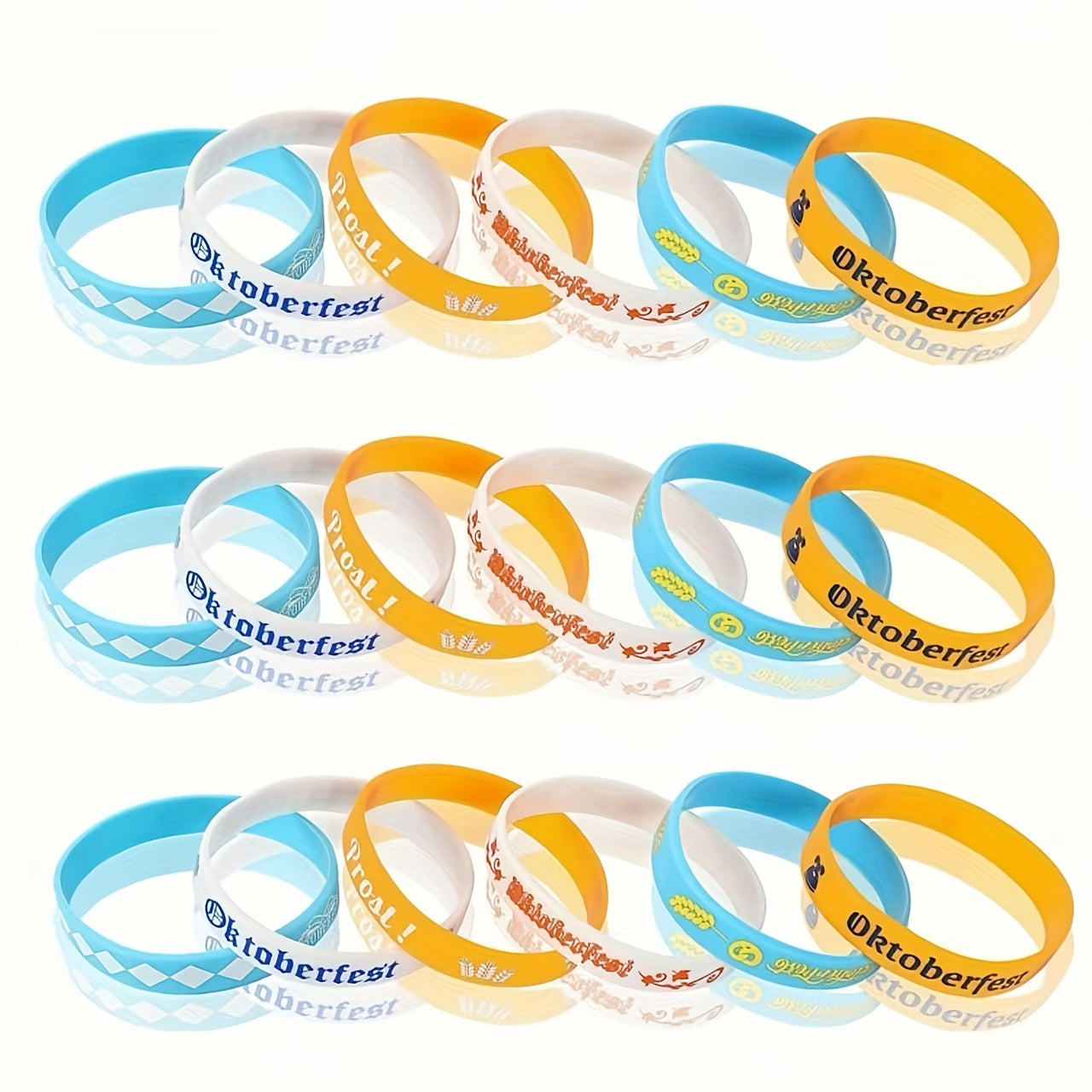 Set med silikonarmband (24 stycken) – WiesnBand Oktoberfest 2026