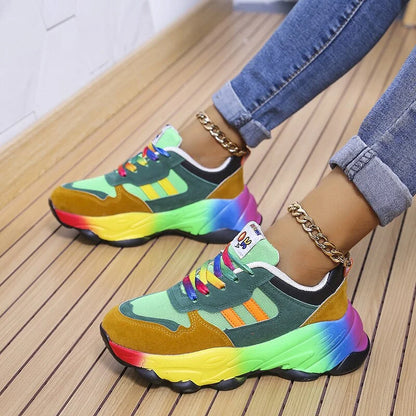 Färggranna dam sneakers – Solenya