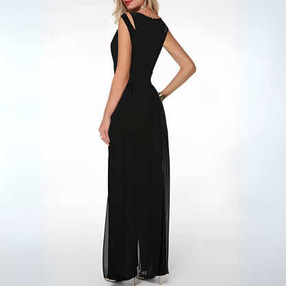 Elegant linnejumpsuit för damer – Sofia i höststil