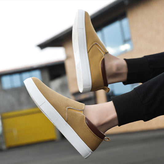 Slip-on-herrskor i canvas – Lennard