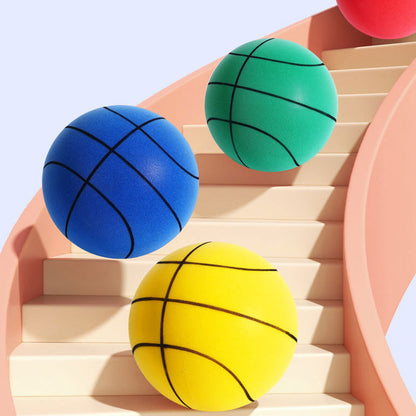 Ljudlös basketboll i PU-skum för barn – Silento