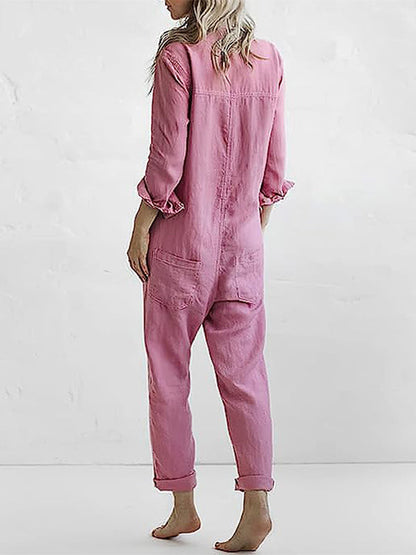 Lättsamma jumpsuit - Liv | 100 % bomull, med praktiska fickor