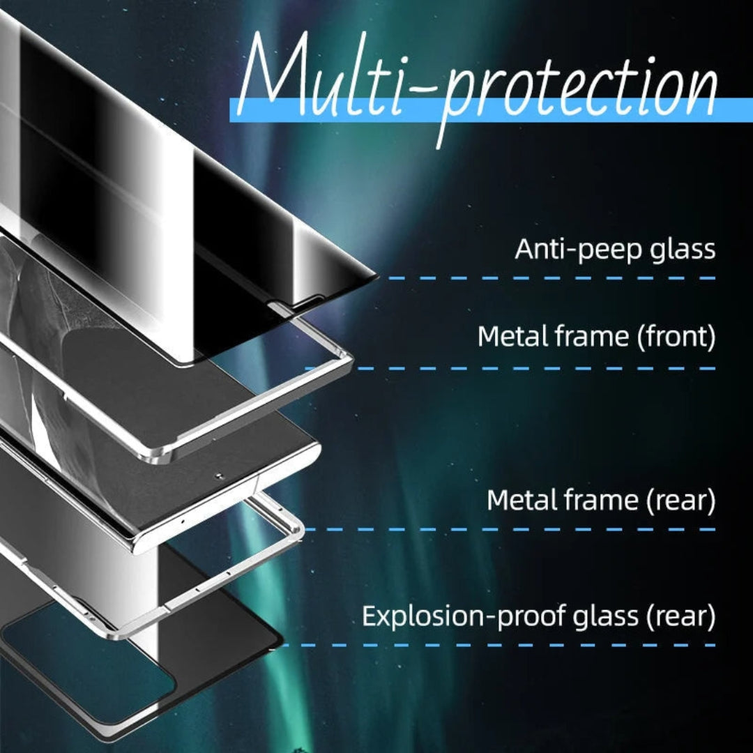 Magnetiskt dubbelsidigt glasskyddshölje – ClearLock (1+1 GRATIS)