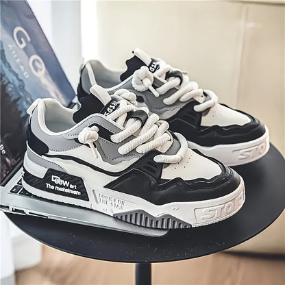 Chunky herrsneakers för streetwear med profilsula och komfortdyna – Kairo