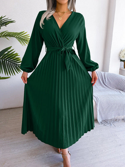 Elegant maxiklänning med omslagslook – Celina Höstförtrollning Edition