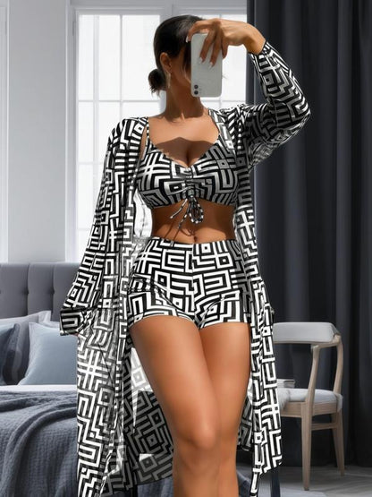 Trendigt 3-delat badringsset – Leona