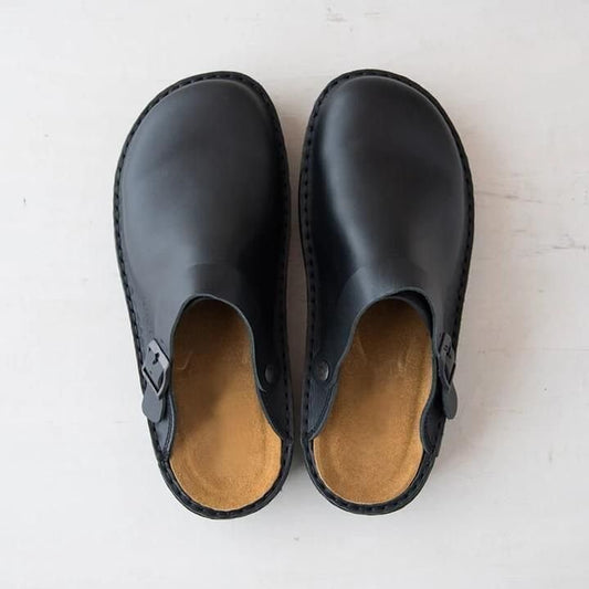 Höstliga lyxiga skinnslippers för män – Elias