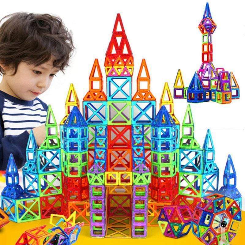 Magnetiska konstruktionsbyggsatser för barn – lärande spel med 118/148 delar
