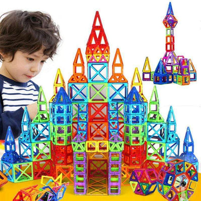 Magnetiska konstruktionsbyggsatser för barn – lärande spel med 118/148 delar