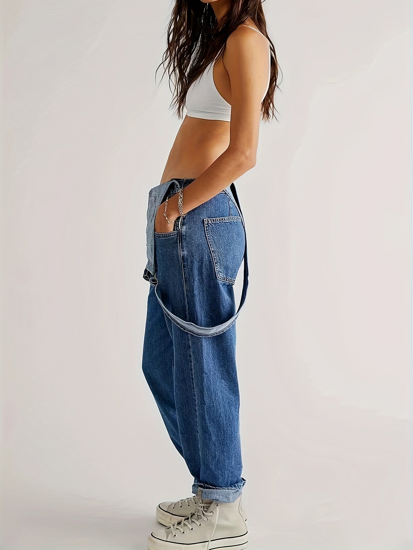 Stilig denimjumpsuit för damer, för alla dagar - CityEase
