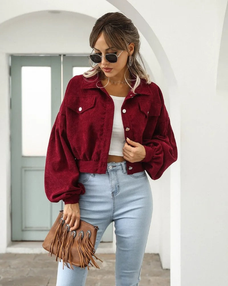 Höstlig jeansjacka med stil – Amira