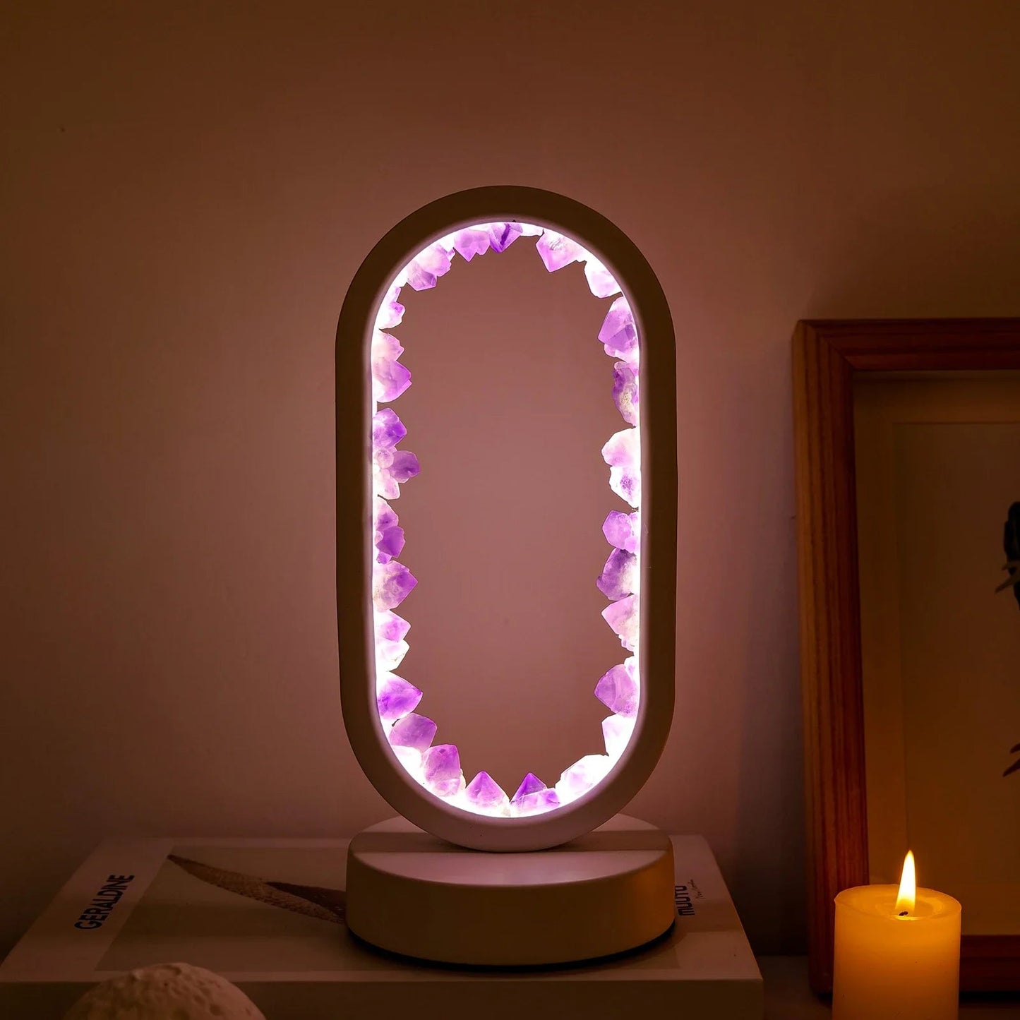 Handgjord ametistlampa - Serenith