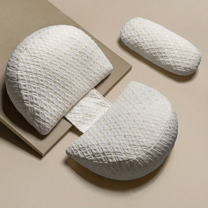 Orthopädisches Nackenkissen Set, weiß, ergonomisch, Memory-Schaum, für besseren Schlaf.