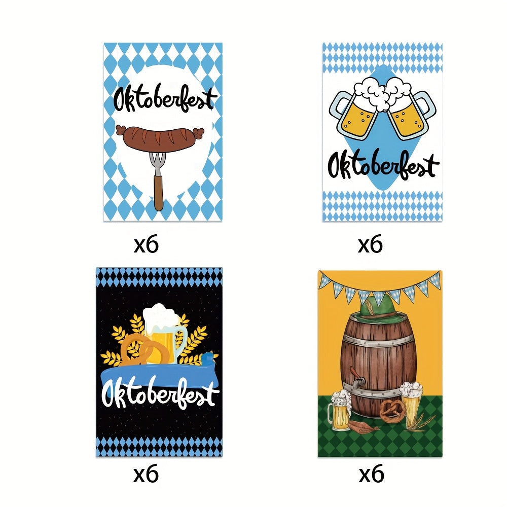 Oktoberfest-flasketiketter, 3 set (vardera 24 stycken) – Öl-etikettset Oktoberfest 2026