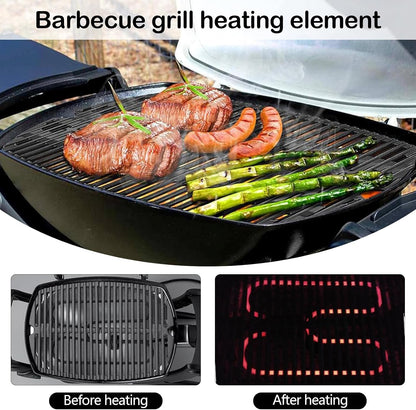 Högpresterande värmespiral i rostfritt stål 2200 W för utomhus-elgrill – Zeythra