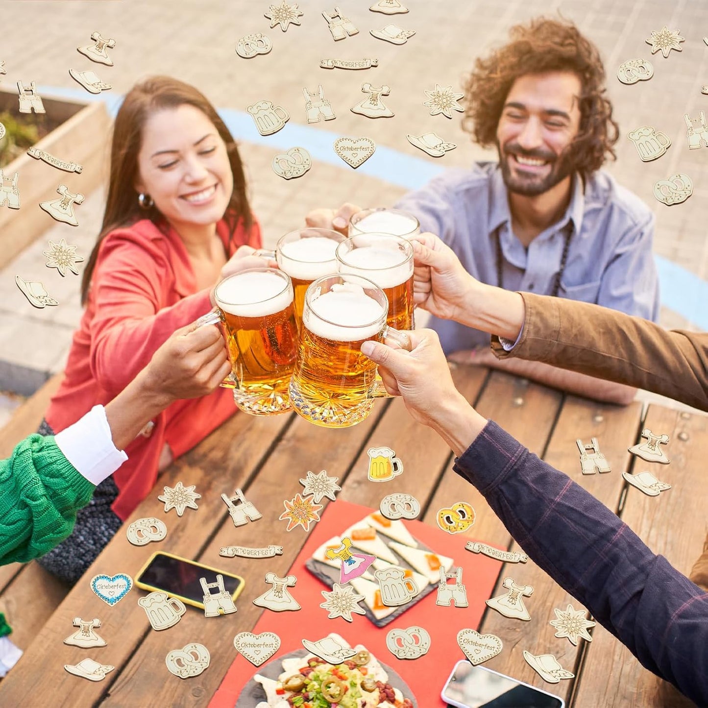 Träkonfetti i 100-pack – WiesnZauber Oktoberfest 2026