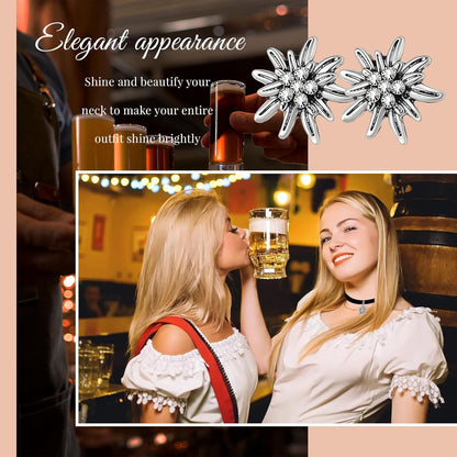 Damdens Edelweiß smyckeset – AlpenLiebe Oktoberfest 2025