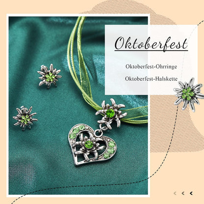 Edelweiß smyckeset med hjärthänge – AlpenFrische Oktoberfest 2026
