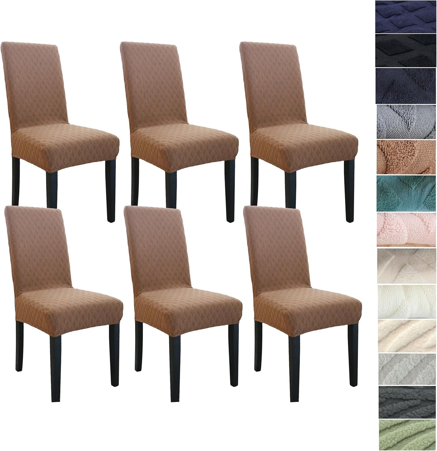 Stretch-set med överdrag till matsalsstolar – ChairGuard