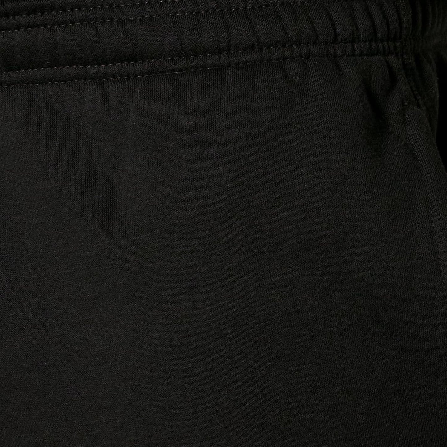 Schwarze Jogginghose aus Baumwolle, elastischer Bund, bequeme Sportbekleidung für Herren.