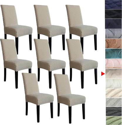 Stretch-set med överdrag till matsalsstolar – ChairGuard