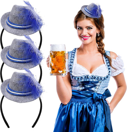 Mini-traditionella hattar i 3-pack – WiesnCharme Oktoberfest 2026