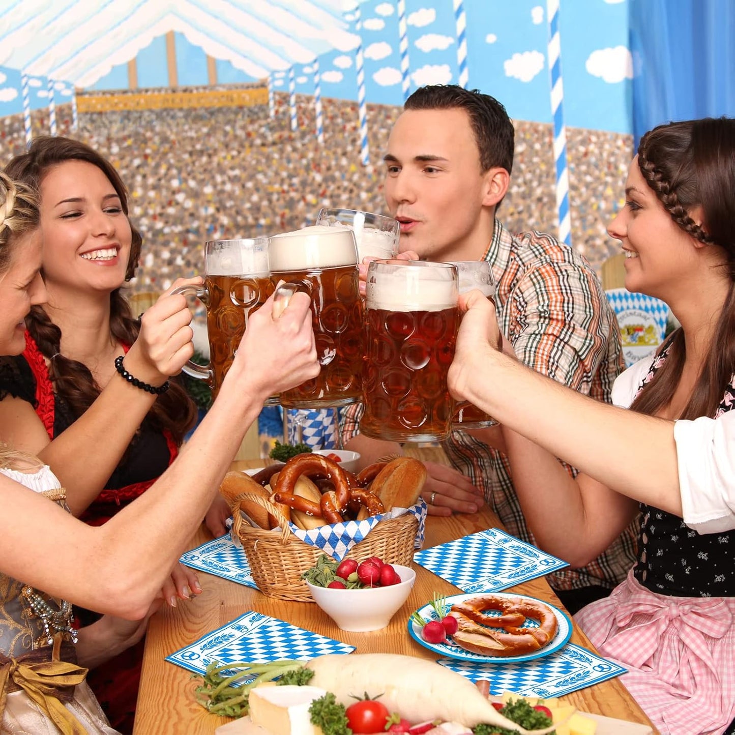 Set för bordsdekorationer (80 delar) – WiesnTafel Oktoberfest 2026