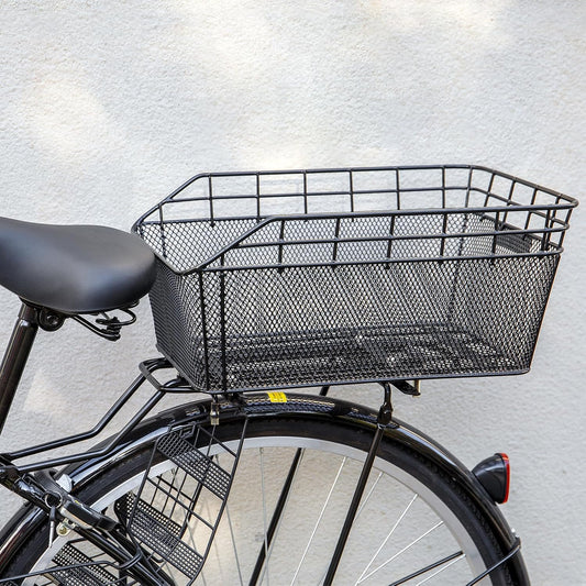 Stor bakre cykelkorg med lastnät och vattentätt skydd – Orvian