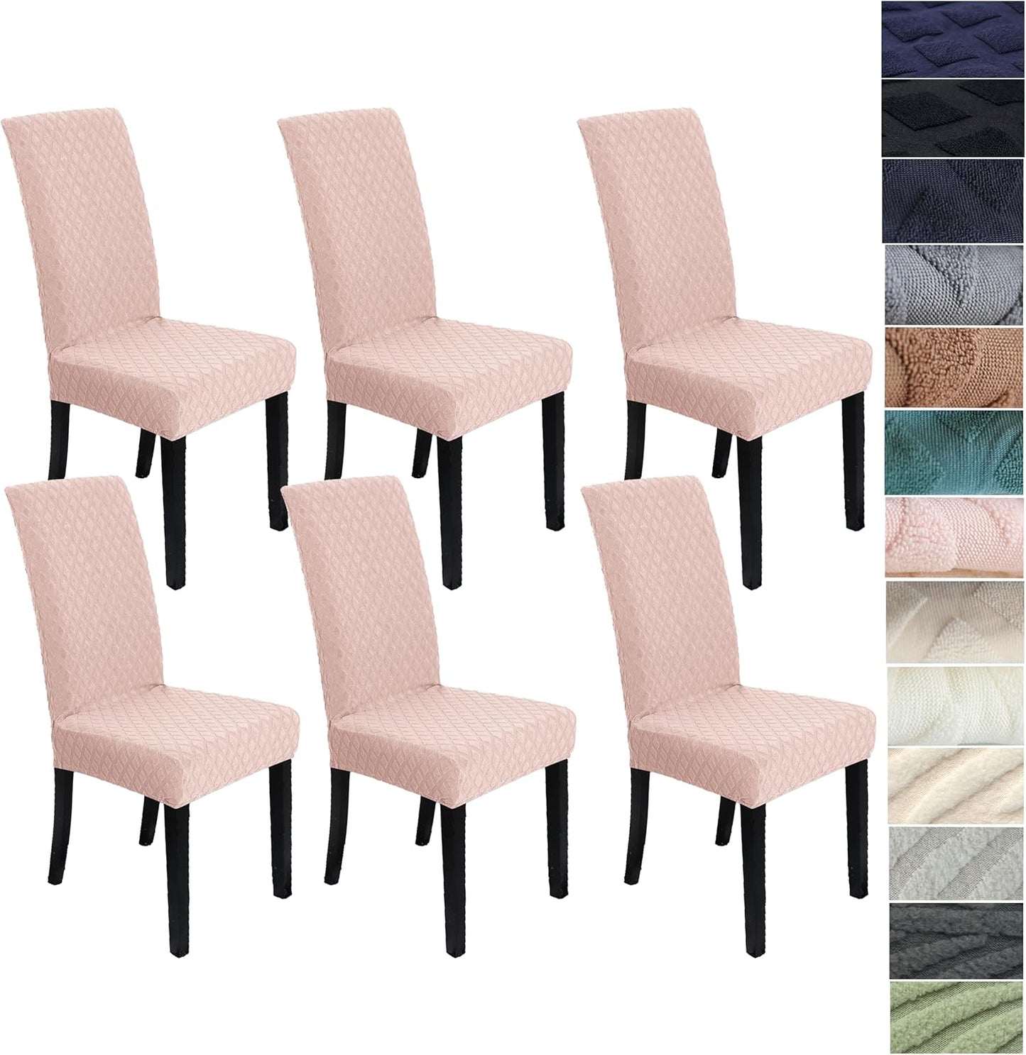 Stretch-set med överdrag till matsalsstolar – ChairGuard