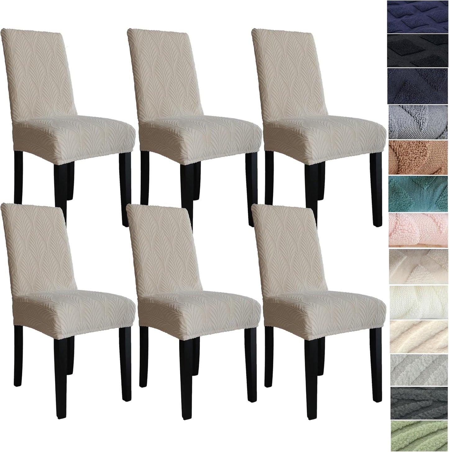 Stretch-set med överdrag till matsalsstolar – ChairGuard