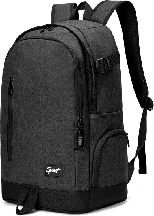 Dun 15,6" laptopryggsäck för resa och arbete med organiseringsfack