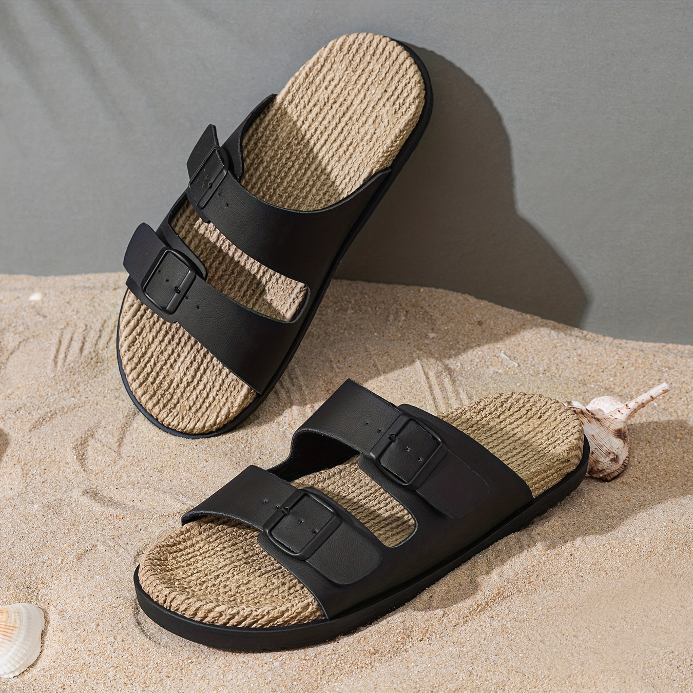 Stiliga sommarstövlar för män med justerbara remmar - GripStep